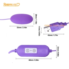 Trứng rung tình yêu 2 đầu rung có dây cắm chân sạc USB