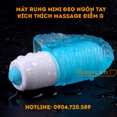 Máy rung mini đeo ngón tay kích thích massage điểm G