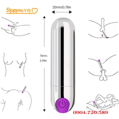 ĐỒ CHƠI CẮM HẬU MÔN G-SPOT - TRỨNG RUNG ĐẠN MINI 10 CHẾ ĐỘ