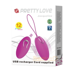 Trứng rung Pretty Love Jacqueline điều khiển từ xa 12 chế độ