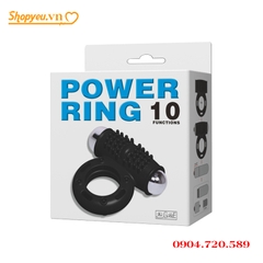 Vòng đeo dương vật power ring rung 10 tần số kích thích âm vật phụ nữ