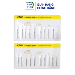 CARBIDE BURS F.G (Mũi cắt thép) - Vỉ 10 mũi