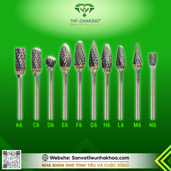 Mũi mài nhựa, răng tạm Carbide THF-DIAMOND