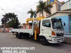 Xe tải Hino gắn cẩu Soosan - Hino 6 tấn gắn cẩu 3 tấn Soosan SCS334