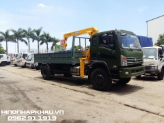 Xe Dongfeng Trường Giang lắp cẩu – Xe tải Trường Giang 2 cầu lắp cẩu 5 tấn SCS513
