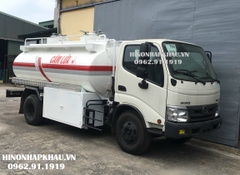 Xe bồn téc chở xăng dầu 6m3 (6 khối) Hino XZU342L