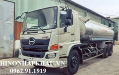 Hino 3 chân bồn xi téc chở dầu ăn 15 khối