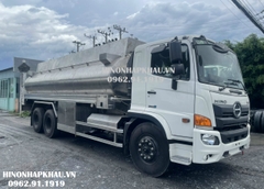 Xe Bồn Inox Hino 19 Khối Chờ Xăng Dầu FL8JT7A