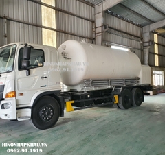 Xe Bồn Xi téc Chở Ni Tơ Lỏng 12 Khối (12m3) Hino 3 Chân FL8JT8A