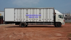 XE CHỞ PALLET ĐIỆN TỬ THÙNG DÀI 10M HINO 500 FG