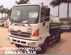 Xe Hino FC9JESW xi téc phun nước rửa đường 6 khối - Xe bồn téc nước 6 khối Hino 500 FC9JESW