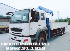 Xe tải Fuso 3 chân 15 tấn FJ gắn cẩu 5 tấn 5 đốt Tadano TM-ZT505H