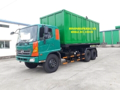 Xe chở rác thùng rời Hooklift 21 khối Hino FM8JN7A 6x4