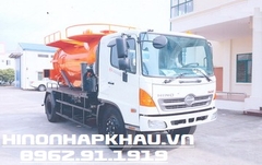 Xe hút bùn thải 6 khối Hino FG8JJ8A - Xe hút bùn thông cống 6m3 Hino 500