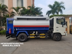 Xe bồn chở xăng dầu 8 khối có hệ thống bơm cấp lẻ xăng dầu lưu động - Model Hino FC9JETA