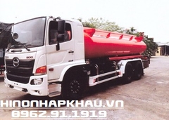 Xe téc phun nước rửa đường tưới cây 14 khối (14m3) Hino 3 chân Euro 4 - Model Hino FM8JN7A