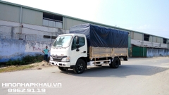 Giá xe tải Hino 300 mui bạt - Xe thùng kín Hino 300 Series - Xe Hino XZU thùng mui bạt Inox