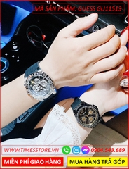 dong-ho-cap-doi-guess-chronograph-dinh-da-day-sillicone-timesstore-vn