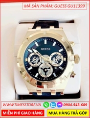 dong-ho-cap-doi-guess-mat-chronograph-vang-gold-day-mau-den-dep-timesstore-vn