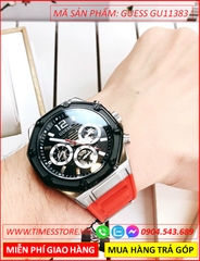 dong-ho-cap-doi-guess-mat-tron-chronograph-day-silicone-do-timesstore-vn