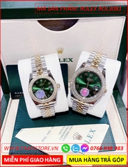 dong-ho-cap-doi-rolex-datejust-f1-automatic-mat-xanh-la-dinh-da-day-demi-timesstore-vn