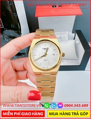 dong-ho-cap-doi-tissot-prx-mat-tron-trang-day-vang-gold-timesstore-vn