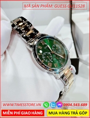 dong-ho-nam-guess-chronograph-6-kim-mat-xanh-la-day-demi-timesstore-vn