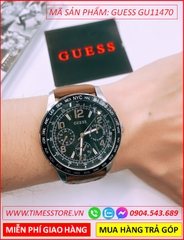 dong-ho-nam-guess-mat-chronograph-day-da-nau-timesstore-vn