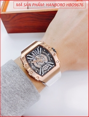 dong-ho-nam-hanboro-automatic-mat-oval-rose-gold-day-silicone-trang-timesstore-vn