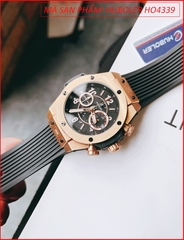 dong-ho-nam-huboler-mat-tron-den-5-kim-vien-rose-gold-day-silicone-den-chinh-hang-dep-gia-re-timesstore-vn