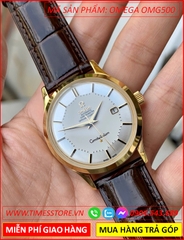 dong-ho-nam-omega-constellation-automatic-mat-bat-quai-vang-gold-day-da-nau-dep-gia-re-timesstore-vn