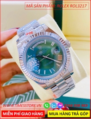 dong-ho-nam-rolex-f1-co-2-lich-xanh-la-khia-day-kim-loai-timesstore-vn