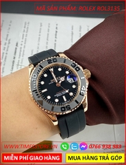 dong-ho-nam-rolex-yacht-master-automatic-mat-den-rose-gold-sillicone-timesstore-vn