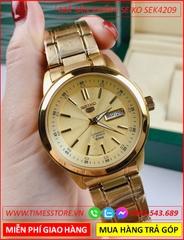 dong-ho-nam-seiko-5-automatic-mat-tron-day-kim-loai-vang-gold-timesstore-vn