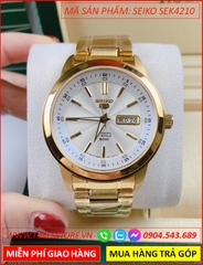 dong-ho-nam-seiko-5-automatic-mat-tron-trang-day-kim-loai-vang-gold-timesstore-vn