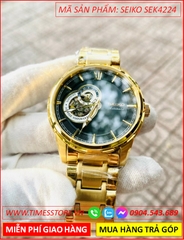 dong-ho-nam-seiko-automatic-mat-tron-den-lo-tim-day-vang-gold-timesstore-vn