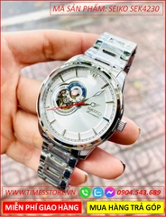 dong-ho-nam-seiko-automatic-mat-tron-trang-lo-tim-day-kim-loai-timesstore-vn