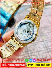 dong-ho-nam-seiko-automatic-mat-tron-xanh-la-lo-tim-day-vang-gold-timesstore-vn