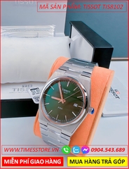 dong-ho-nam-tissot-prx-mat-tron-xanh-la-day-kim-loai-timesstore-vn