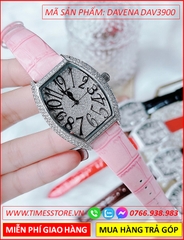 dong-ho-nu-davena-mat-oval-dinh-da-swarovski-silver-day-da-hong-dep-gia-re-timesstore-vn