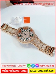 dong-ho-nu-davena-mat-xoay-canh-buom-xanh-day-rose-gold-dinh-da-timesstore-vn
