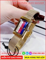 dong-ho-nu-gucci-g-frame-mat-chu-nhat-day-mesh-luoi-vang-gold-timesstore-vn