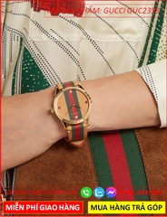 dong-ho-nu-gucci-timeless-mat-tron-vang-gold-day-da-nau-bo-timesstore-vn