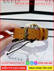 dong-ho-nu-gucci-unisex-mat-con-ong-day-da-nau-vang-timesstore-vn