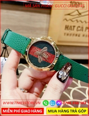 dong-ho-nu-gucci-unisex-mat-con-ong-day-da-xanh-timesstore-vn