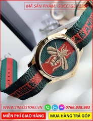dong-ho-nu-gucci-unisex-mat-con-ong-vang-gold-day-nato-timesstore-vn