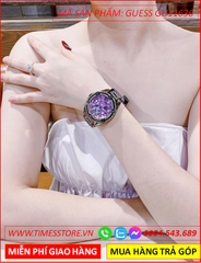 dong-ho-nu-guess-queen-multifunction-day-kim-loai-mau-tim-timesstore-vn