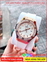 dong-ho-nu-hublot-f1-mat-tron-rose-gold-dinh-da-day-sillicone-trang-timesstore-vn