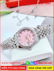 dong-ho-nu-madocy-tua-rolex-mat-hong-day-kim-loai-timesstore-vn