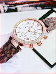 dong-ho-nu-michael-kors-chronograph-parker-day-da-nau-logo-timesstore-vn